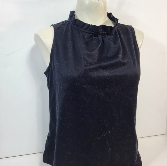 Ann Taylor Black Sleeveless Blouse - Picture 2 of 5